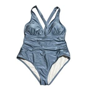 CUPSHE NWT Stylish Blue One-Piece Swimsuit Size 1X
